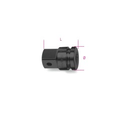 BETA 710/16 Raccordo con attacco quadro femmina 3/8" e maschio 1/2" fosfatato