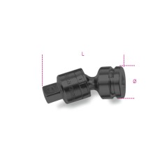 BETA 710/25 Snodo con attacchi quadri maschio e femmina 3/8" fosfatato