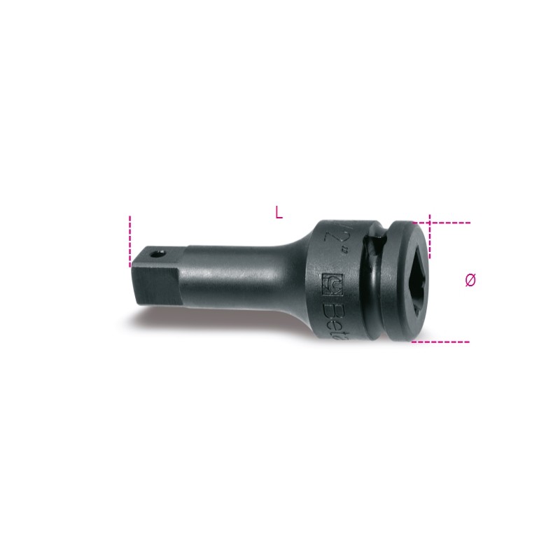 BETA 728/21 Prolunga con attacchi quadri maschio e femmina 3/4" fosfatata