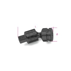 BETA 728/25 Snodo con attacchi quadri maschio e femmina 3/4" fosfatato