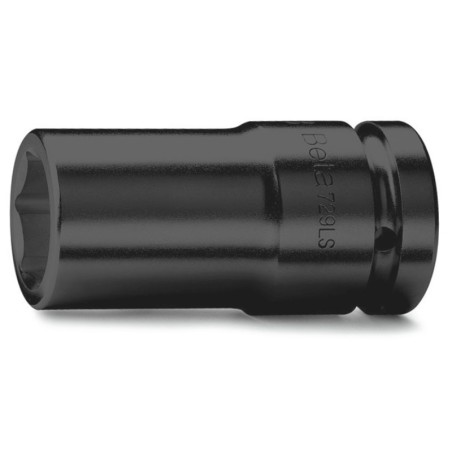 BETA 729LS Chiavi a bussola con attacco quadro femmina 1" bocca esagonale, serie lunga sottile, fosfatate