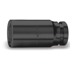 BETA 730L Chiavi a bussola con attacco quadro femmina 1.1/2" bocca esagonale, serie lunga fosfatate