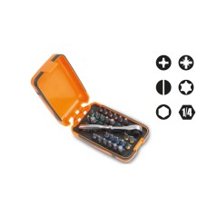 BETA 860/C27 25 inserti per avvitatori, 1 raccordo e 1 cricchetto reversibile in astuccio tascabile