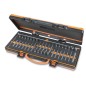 BETA 867/C38 Assortimento di 38 inserti con attacco esagonale 10 mm e 1 portainserti a T snodato in termoformato morbido e casse