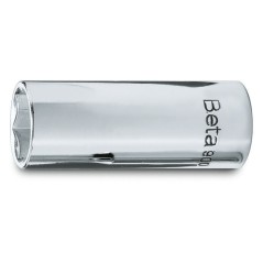 BETA 900L Chiavi a bussola con attacco quadro femmina 1/4", tipo lungo bocca esagonale, cromate