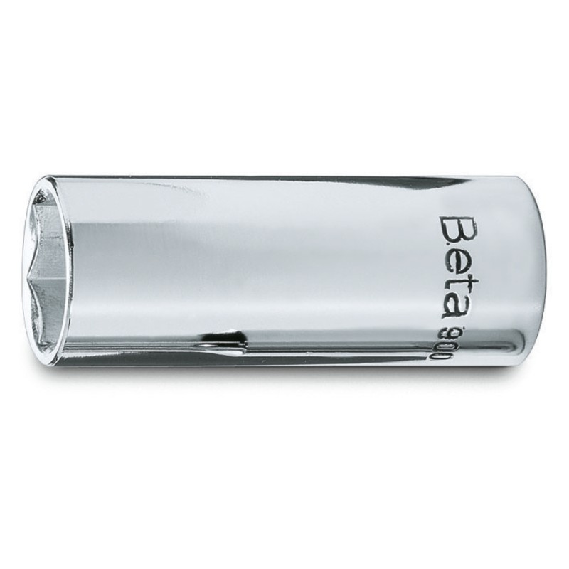 BETA 900L Chiavi a bussola con attacco quadro femmina 1/4", tipo lungo bocca esagonale, cromate