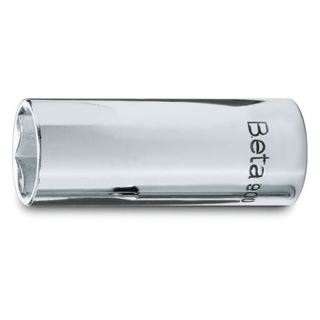 BETA 900L Chiavi a bussola con attacco quadro femmina 1/4", tipo lungo bocca esagonale, cromate