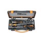 BETA 900/C13-8 Assortimento di 13 chiavi a bussola esagonali e 8 accessori in cassetta di lamiera