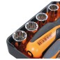 BETA 900/C39U
 Assortimento di 11 chiavi a bussola multimpronta, 21 inserti per avvitatori e 7 accessori, in cassetta di plastic