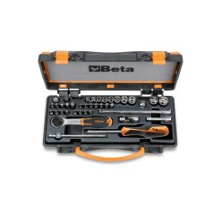 BETA 900MC/C32 Assortimento di 11 chiavi a bussola esagonali colorate ¼”, 20 inserti colorati per avvitatori e 7 accessori, in c