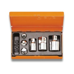 BETA 902R/C6 Serie di 6 raccordi per chiavi a bussola in cassetta di lamiera