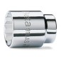 BETA 910AS Chiavi a bussola con attacco quadro femmina 3/8" bocca poligonale, cromate, misure in pollici