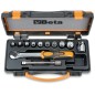 BETA 910B/C10 Assortimento di 10 chiavi a bussola e 2 accessori in cassetta di lamiera