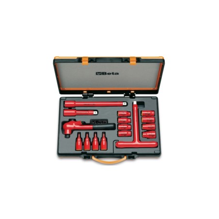 BETA 910MQ/C16
 8 chiavi a bussola poligonali 4 chiavi a bussola esagonali maschio e 4 accessori