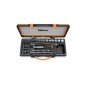 BETA 910B/C29 Assortimento di 17 chiavi a bussola 12 a giravite e 5 accessori in cassetta di lamiera