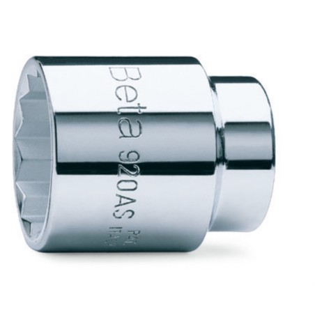 BETA 920AS Chiavi a bussola con attacco quadro femmina 1/2", bocca poligonale, cromate, misure in pollici