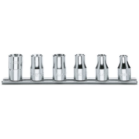BETA 920FTX/SB6 Serie di 6 chiavi a bussola a mano per viti con testa a profilo Torx® (art. 920FTX) con supporto