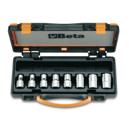 BETA 920FTX/C8 Serie di 8 chiavi a bussola a mano per viti con testa a profilo Torx® (art. 920FTX) in cassetta