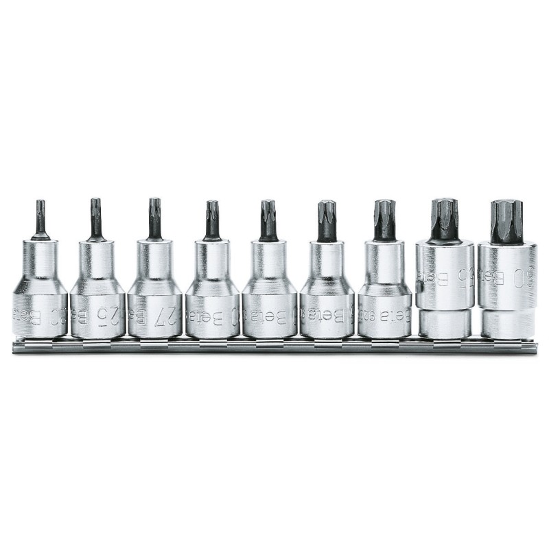 BETA 920TX/SB9 Serie di 9 chiavi a bussola maschio per viti con impronta Torx® (art. 920TX) su supporto