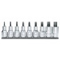 BETA 920TX/SB9 Serie di 9 chiavi a bussola maschio per viti con impronta Torx® (art. 920TX) su supporto