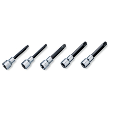 BETA 920XZN-L/S5 Serie di 5 chiavi a bussola maschio a profilo XZN® (art. 920XZN) su supporto