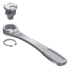 BETA 920/55 INOX Cricchetto reversibile con attacco quadro maschio 1/2" in acciaio inossidabile