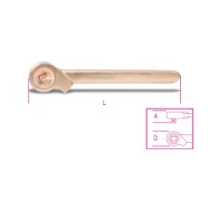 BETA 926BA/50 Cricchetto semplice con quadro scorrevole 3/4" antiscintilla