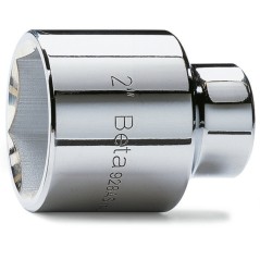 BETA 928AS Chiavi a bussola con attacco quadro femmina 3/4" bocca esagonale, cromate, misure in pollici