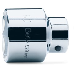 BETA 929  Chiavi a bussola con attacco quadro femmina 1" bocca esagonale, cromate