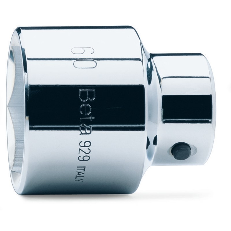 BETA 929  Chiavi a bussola con attacco quadro femmina 1" bocca esagonale, cromate