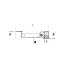 BETA 930 Chiavi a tubo doppie poligonali, serie pesante cromate