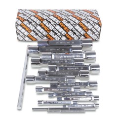BETA 930/S13 Serie di 13 chiavi a tubo doppie poligonali serie pesante (art. 930)