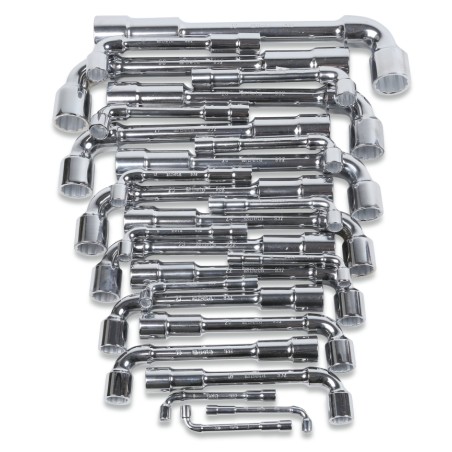 BETA 932/S25 Serie di 25 chiavi a pipa doppie esagonali-poligonali (art. 932)