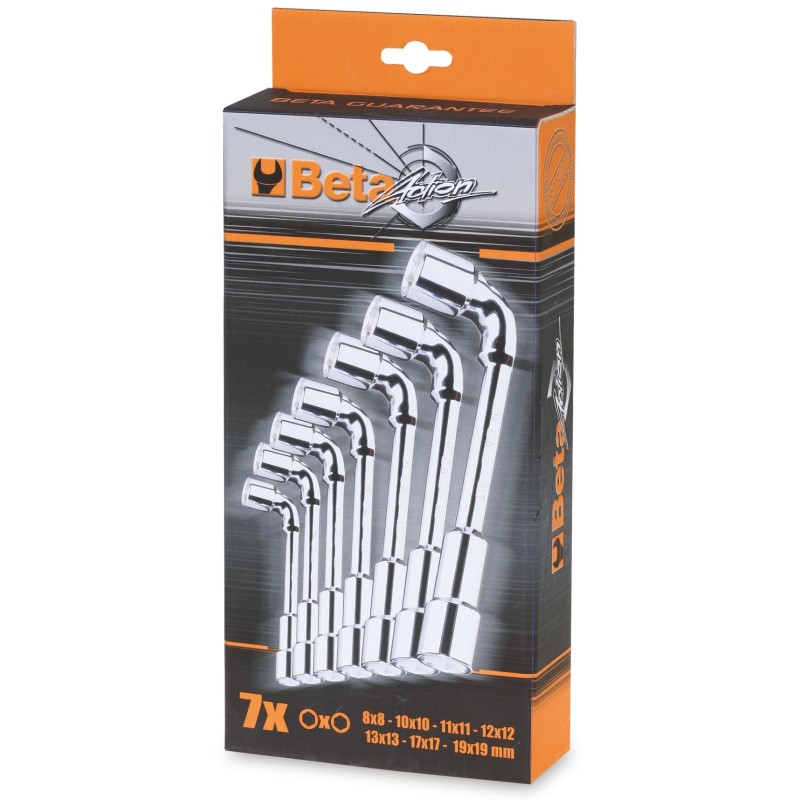 BETA 933/S17 Serie di 17 chiavi a pipa doppie esagonali (art. 933)