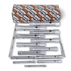 BETA 935/S13 Serie di 13 chiavi a tubo doppie esagonali serie leggera (art. 935)