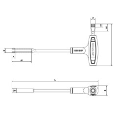 BETA 941 Chiavi a pipa esagonali-poligonali con impugnatura di manovra
