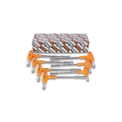 BETA 941/S7 Serie di 7 chiavi a pipa esagonali-poligonali con impugnatura di manovra