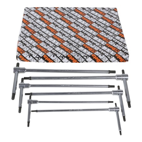 BETA 951/S6 Serie di 6 chiavi a T con tre estremità maschio esagonale (art. 951)