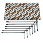 BETA 951TX/S6 Serie di 6 chiavi maschio piegate per viti con impronta Torx(R) (951TX)