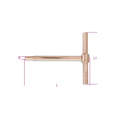 BETA 951BA Chiavi a T maschio esagonale, antiscintilla