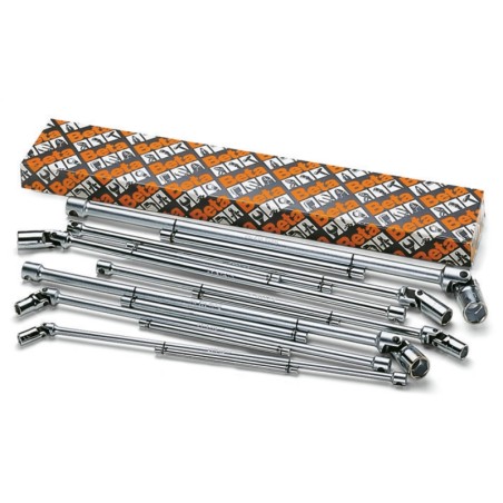 BETA 952/S10 Serie di 10 chiavi a T con bussola esagonale snodata (art. 952)