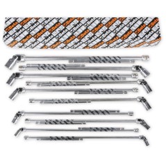 BETA 952/S18 Serie di 18 chiavi a T con bussola esagonale snodata (art. 952)
