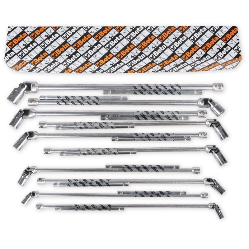 BETA 952/S18 Serie di 18 chiavi a T con bussola esagonale snodata (art. 952)