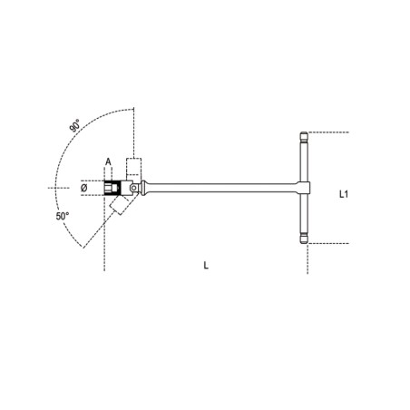 BETA 952FTX Chiavi a T con bussola snodata per viti con testa a profilo Torx® cromate