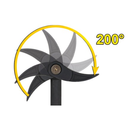 BETA 966/C3 Serie di 3 leve con testa snodata piatta curva