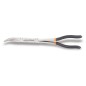 BETA 1009L/DP Pinza a becchi mezzotondi lunghissimi zigrinati piegati a 45°, con doppio snodo manici ricoperti con 2 strati di P