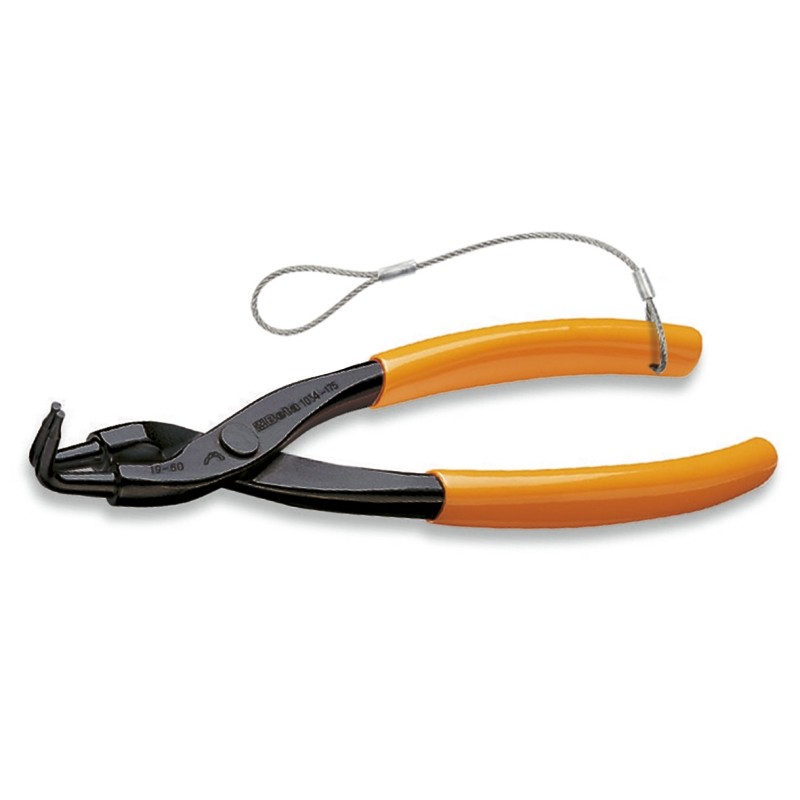 BETA 1034HS Pinze a becchi piegati a 90° per anelli elastici di sicurezza, per fori manici ricoperti in PVC H-SAFE