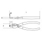 BETA 1034HS Pinze a becchi piegati a 90° per anelli elastici di sicurezza, per fori manici ricoperti in PVC H-SAFE