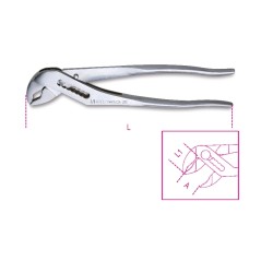 BETA 1048INOX Pinza regolabile cerniera chiusa in acciaio inossidabile