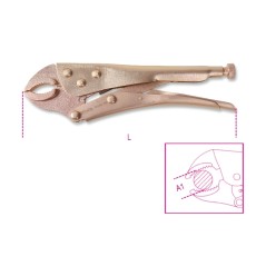BETA 1052BA Pinze regolabili autobloccanti ganasce concave,antiscintilla